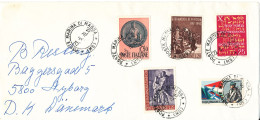 Italy Cover Sent To Denmark Marina Di Massa 23-5-1970 With More Topic Stamps - 1961-70: Marcophilie