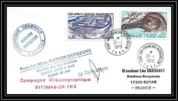 2223 ANTARCTIC Terres Australes TAAF Lettre Cover Dufresne 22/1/1979 Signé Signed Oiseaux (birds) - Covers & Documents