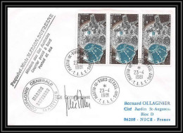 2236 ANTARCTIC Terres Australes TAAF Lettre Cover Dufresne N°56 23/4/1981 Signé Signed Espace (space) - Ozeanien