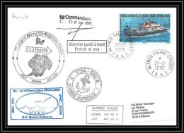 2975 ANTARCTIC Terres Australes TAAF Lettre Cover Dufresne 2 Signé Signed Crozet 26/12/2009 Oiso N°520 - Lettres & Documents