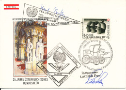 Austria Cover With A Lot Of Postmarks 26-10-1980 Feldpostmeister Lacher Unficyp Auscon Undof Ausbatt And Also On The Bac - Lettres & Documents