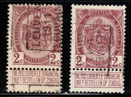 Preo's (82) "LEUVEN 1911 LOUVAIN" OCVB 1716 A+B - Roulettes 1910-19