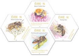 Ireland Irland Irlande 2024 Native Irish Bees Set Of 4 Stamps MNH - Unused Stamps