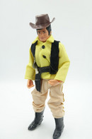 Vintage ACTION MAN TONG IND CO : COWBOY WITH CLOTHES AND GUN - Made In HongKong Patent USA & UK - GI JOE - Action Man