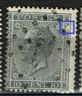 17A  Obl  LV 5  Tache Blanche à Droite - 1865-1866 Perfil Izquierdo