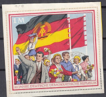 DDR 1507, Blockmarke, Gestempelt, Auf Briefstück, 20 Jahre DDR, 1969 - 1950-1970