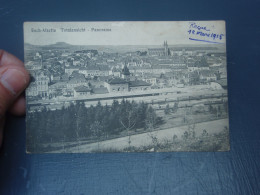 Cpa ESCH-ALZETTE Totalansicht - Panorama. Adressée à Prisonnier De Guerre En Allemagne 24 Ou 224 ° D'Infanterie. 1914 - Esch-Alzette