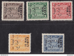 1951 LIBIA Emissione Per La TRIPOLITANIA, Tasse N° 8/12  MNH/** - Otros & Sin Clasificación