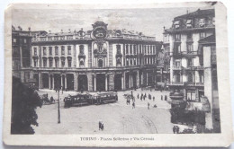 TORINO - Piazza Solferino E Via Cernaia - CPA 1925 Voir état - Orte & Plätze