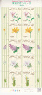 2013 Japan Seasonal Flowers #6 Miniature Sheet Of 10 MNH @ BELOW FACE VALUE - Unused Stamps