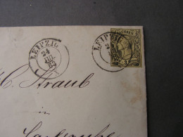 Leipzig Brief  1863 - Saxe