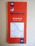 Carte MICHELIN  - No 154 - Afrique Nord-Est / North- West Africa  - 1:4000.000  -1970 - - Wegenkaarten