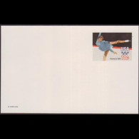 U.S.A. 1980 - Postal Card-W.Olympics Skating - Storia Postale
