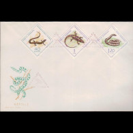 ROMANIA 1965 - FDC - 1722/26 Reptiles 40b-1 - Cartas & Documentos