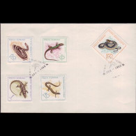 ROMANIA 1965 - FDC - 1720/27 Reptiles 10b-1 - Cartas & Documentos
