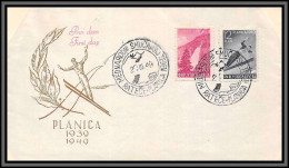 11390 Ski Jumping PLANICA FDC 1949 Lettre Cover Yougoslavie Jugoslavija  - Lettres & Documents