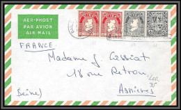 11145 Baile Affranchissement 1962 Par Avion Asnières Lettre Cover Eire Irlande  - Cartas & Documentos
