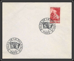 10720 N°753 Salon De La Philatélie Paris 1946 Lettre Cover France  - Briefe U. Dokumente