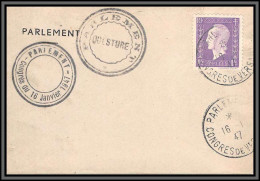 10654 N°689 Dulac Parlement Congès Du 16 Janvier 1947 Mancheron Lettre Cover France  - Briefe U. Dokumente