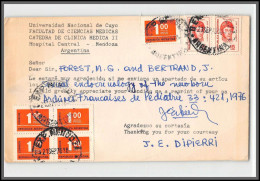 11967 Entete Universidad Hopital Mendoza 1976 Lettre Cover Argentine Argentina  - Covers & Documents