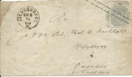 ALLEMAGNE RARE LETTRE 6K NIEDERURSEL POUR  OSSENHEIM ( ISSENHEIM / ALSACE / HAUT RHIN )  DE 1871  LETTRE COVER - Enteros Postales