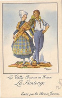 La Saintonge, Vieille Province De France, éditée Par Jammet à Paris,( Farines Détaillée Au Dos, Couple En Costume Local - Pays De La Loire