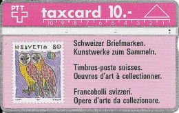 Switzerland: 1992 Schweizer Briefmarken - Kunstwerke Zu Sammeln. Eulen - Timbres & Monnaies