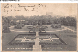 AKBP4-0325-ROYAUME-UNI - YORK - The Minster Garden From Royal Station Hotel  - York
