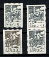 Sverige 1960 Yv. 446/47*, 447b*, Facit 509/10*, Mi 455/56*, MH (2 Scans) - Unused Stamps