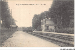 CAR-ABEP2-0197-35 - SAINT-GERMAIN-SUR-ILLE - La Gare - Train - Saint-Germain-sur-Ille