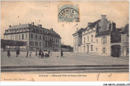 CAR-ABEP11-1073-95 - VIARMES - Hotel-de-ville Et Place D'armes - Viarmes