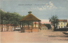 Leopoldsburg, Bourg-Leopold, Kiosque Et Place Royale, 2 Scans - Leopoldsburg