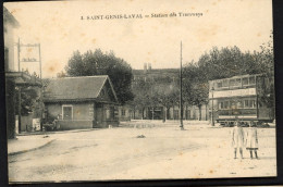 Saint-Genis-Laval - Station Des Tramways - Circulée 1919 - Voir Scans - Autres & Non Classés