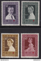 1955 LIECHTENSTEIN, N° 300/303 Croce Rossa  MNH/** - Autres & Non Classés
