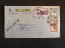 DQ7  ARGENTINA    LETTRE RARE DESTINATION   1939  A CASA MAROC OFF. CHERIFIEN +AFFRANCH.INTERESSANT++ + - Lettres & Documents