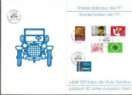 SUISSE 1980: "Salon De L'Auto" - Lettres & Documents