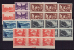 USA Michel Nummer 364 /373 Geschnitten , 6er Block Plattennummern Postfrisch - Autres & Non Classés