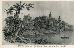 Carte ORVAULT Le Bourg Et L'Etang Avant La Fabrique Vers 1830 - Orvault