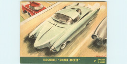 Buvards - Voitures - Automobile - Illustrateurs - Oldsmobile Golden Rocket - Illustrateur Dagobert - 2 Scans - Auto's