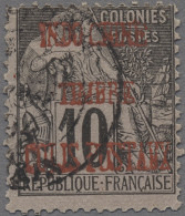 French Indochine: 1891, Roter Überdruck, Sehr Feines Exemplar, Geprüft Richter U - Portomarken