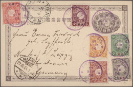 Japanese Post In China: 1900, Offices 5 R., 1 S., 2 S., 3 S., 4 S., 5 S. Tied "T - 1943-45 Shanghai & Nanjing