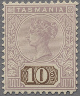 Tasmania: 1906, Victoria Defintives 8 P. To 10 S., Four Values Complete Fine Min - Covers & Documents