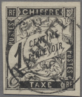 Tahiti - Postage Dues: 1893, Portomarke "1 Centime" Gestempelt, Kab., Gepr. Rich - Tahiti