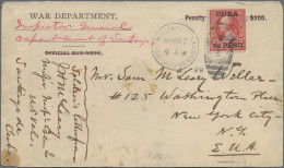 Cuba: 1899, Spanish-American War, US "War Department" Envelope, Used From Santia - Covers & Documents