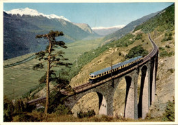 "Blauer Pfeil" Der Lötschbergbahn Auf Der Südrampe Im Wallis - Ausserberg