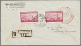 Liechtenstein: 1936, Zuleitungspost Zur 1. Nordamerikafahrt Der LZ 129, Zeppelin - Lettres & Documents