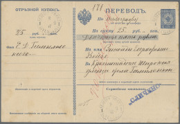 Russia - Postal Stationary: 1898, Komplette Gelaufene, Leicht Fleckige 15 Kopeke - Stamped Stationery