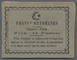 Turkey - Booklets: 1913, Hauptpost Konstantinopel, 10 Pa. Grün, Markenheftchen Z - Libretti