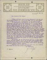 Autographen: EYB, GUSTAV, Luftfahrtpionier, Geschäftsbrief Von 1919 Mit Eigenhän - Autres & Non Classés