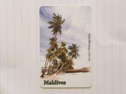 Maldives-(MLD-28A-MAL-C-28A)-palmtrees-(46)-(RF50)-(2003046501363293)-used Card+1card Prepiad Free - Maldiven